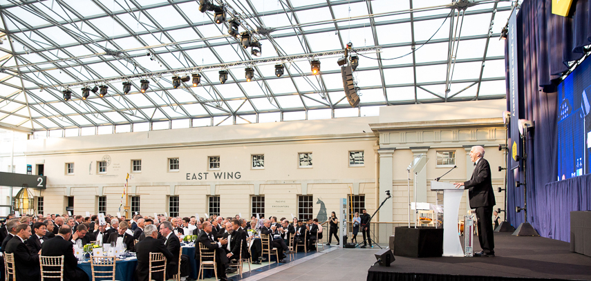 London corporate event photographer for black tie gala dinner
